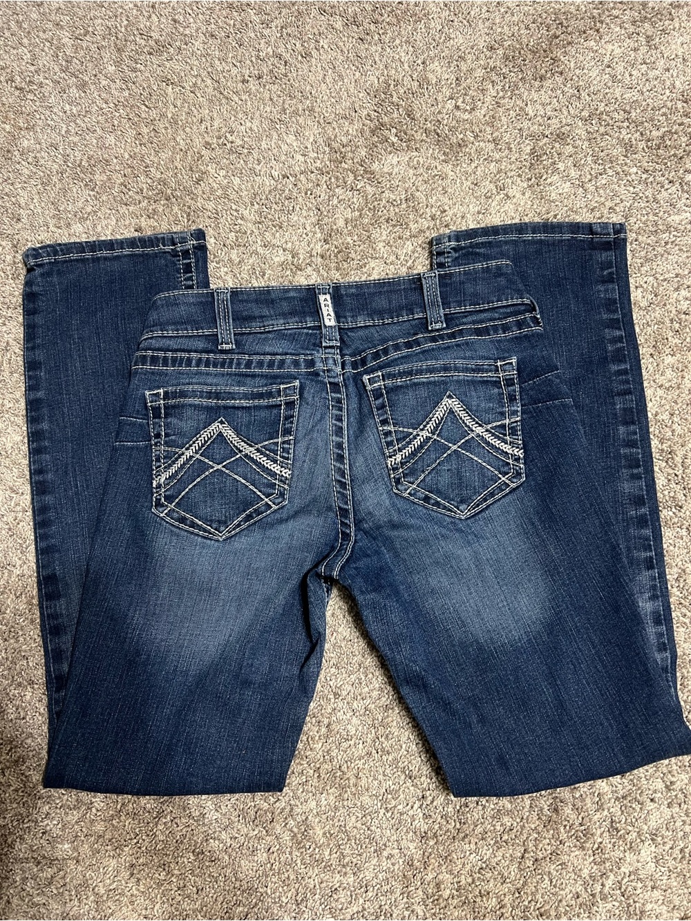 Ariat Dark Blue Women's Bootcut Jeans with Embroidered Back Pockets